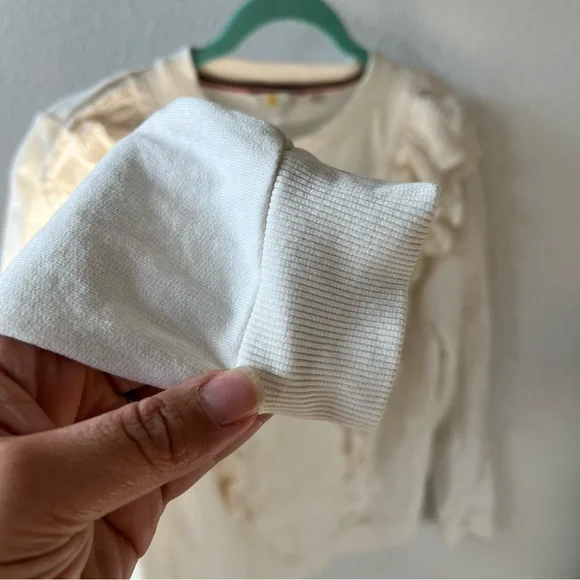 BODEN Ivory Broderie Sweatshirt - Picture 4 of 7